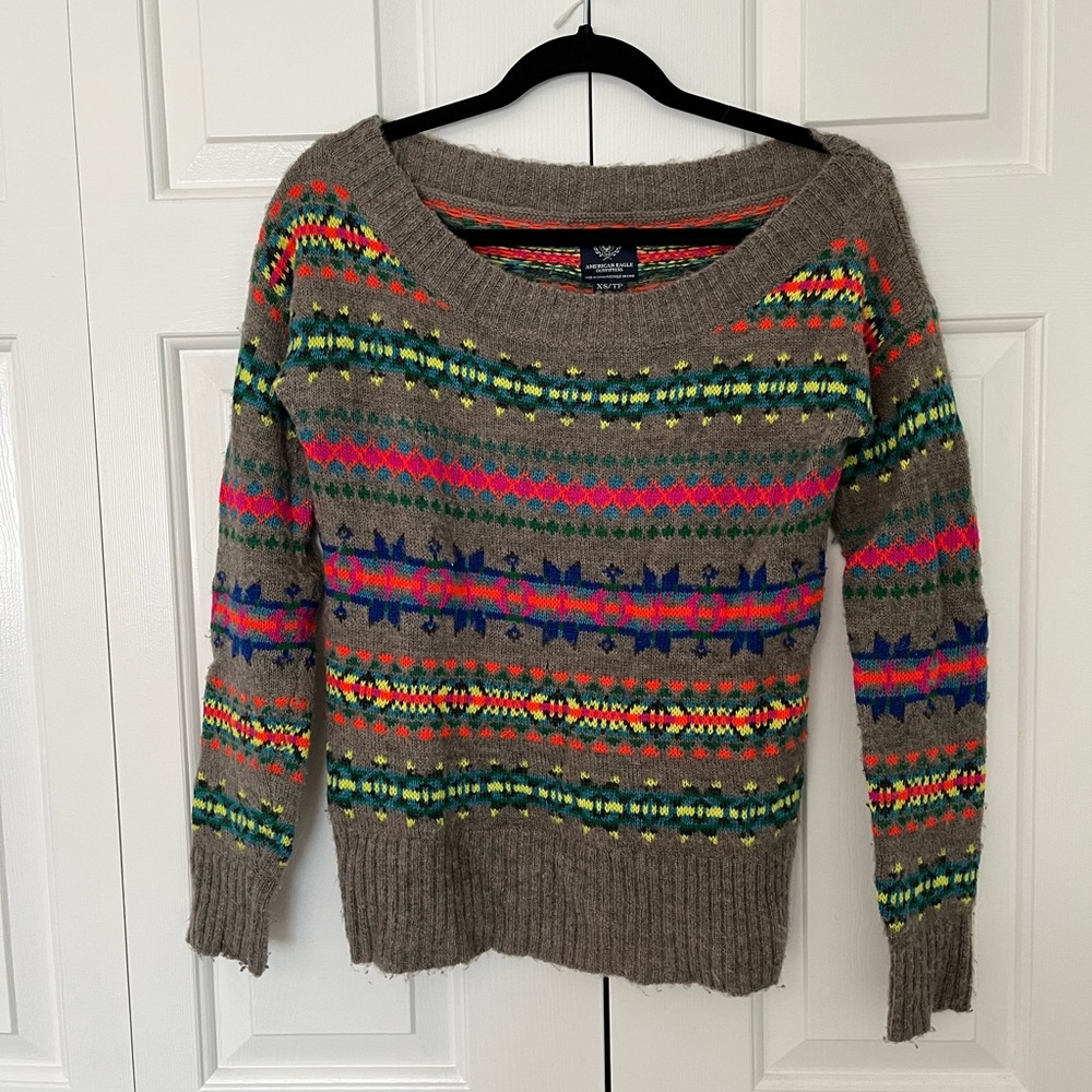 American Eagle Pattern Sweater